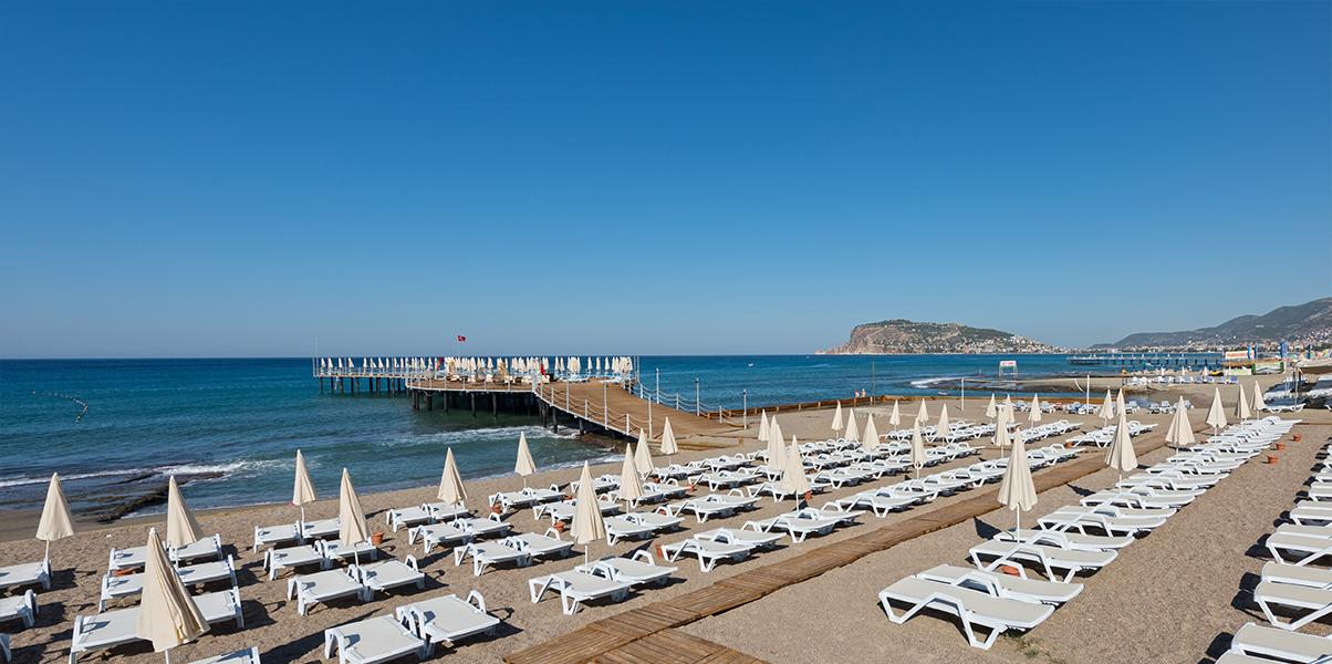 Asia Beach Resort & Spa Hotel Alanya Bagian luar foto